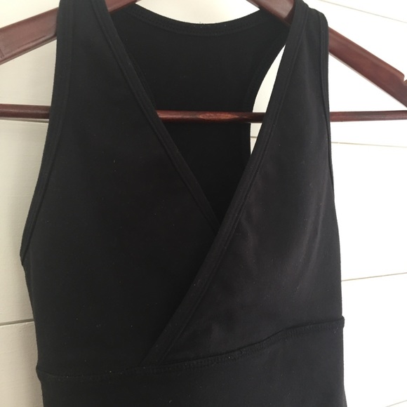 LULULEMON Deep V Crossover Racerback Tank Black - Picture 7 of 8